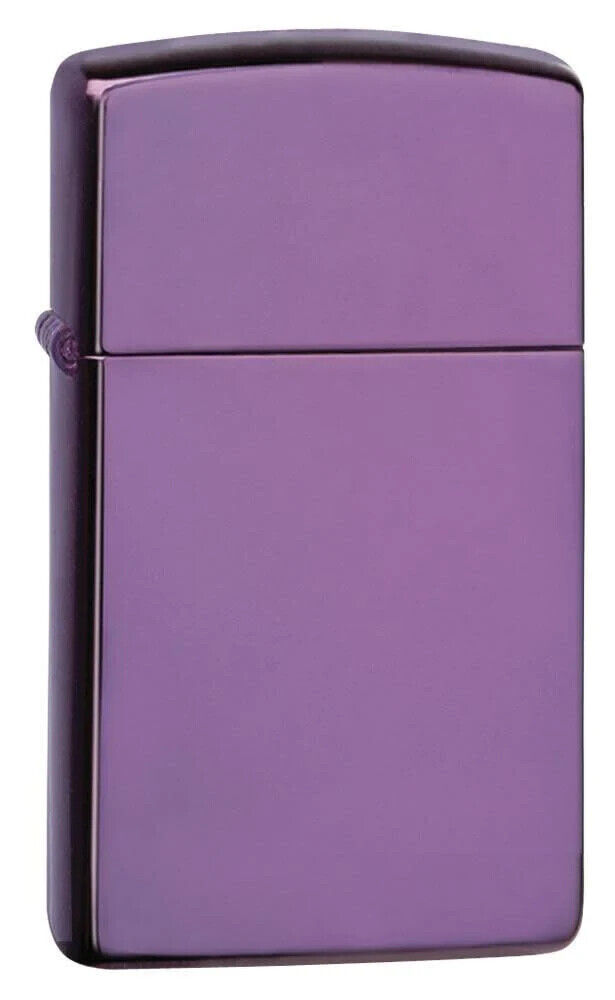 Zippo 28124, High Polish Purple Finish Lighter, Slim Size