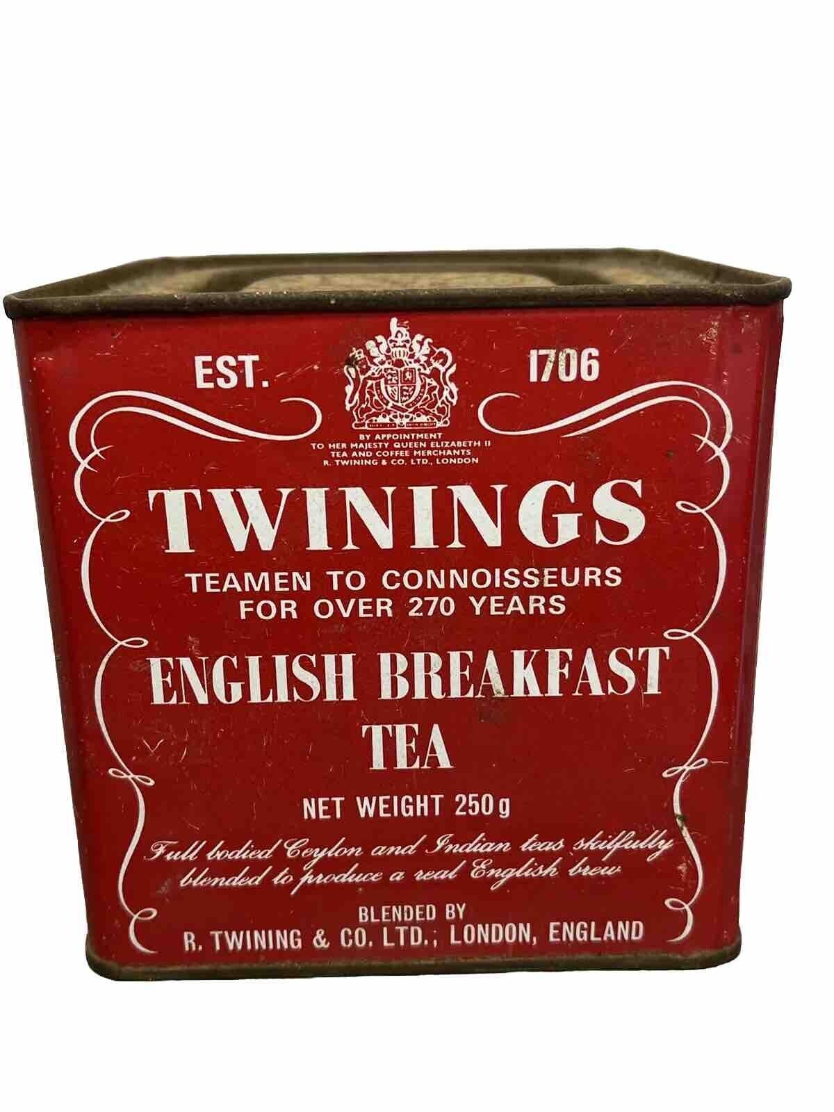 Twinings of London English EMPTY Collectible Tin Storage Container Decor ['