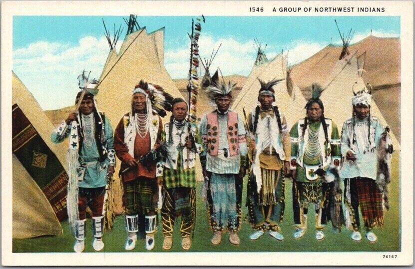 Vintage 1930s Native Americana Postcard \
