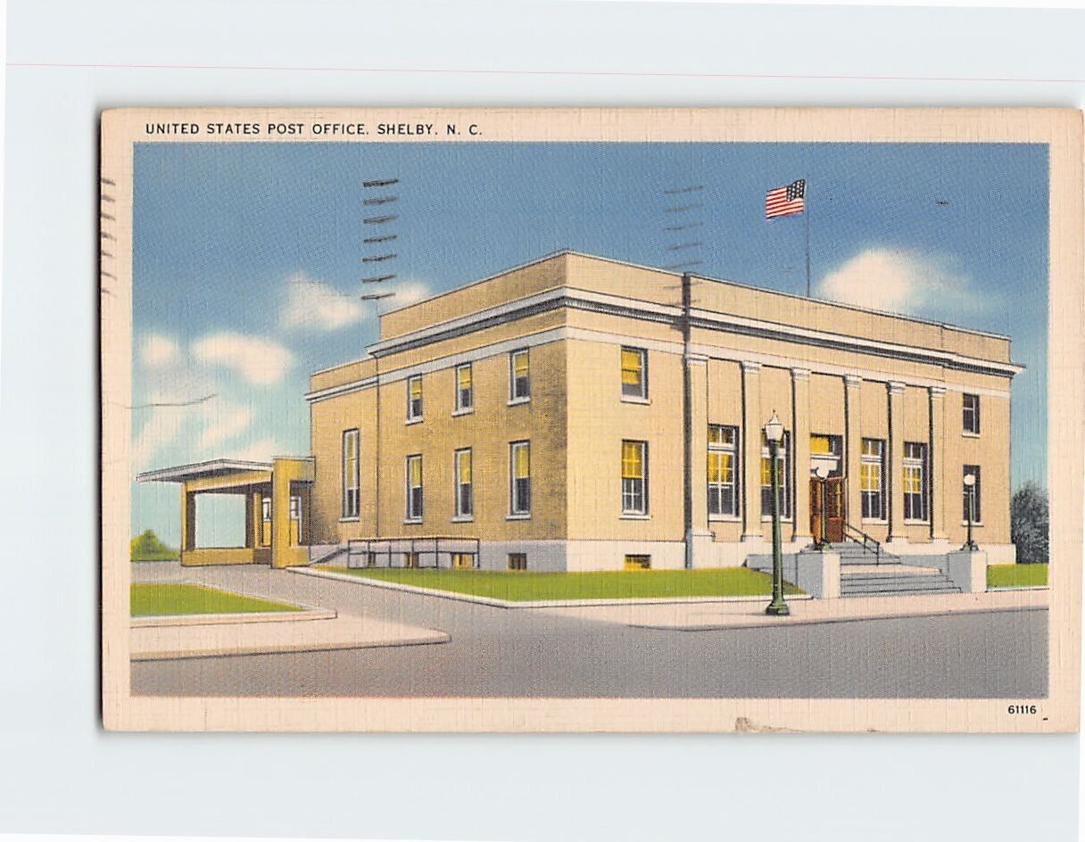 Postcard US Post Office Shelby North Carolina USA