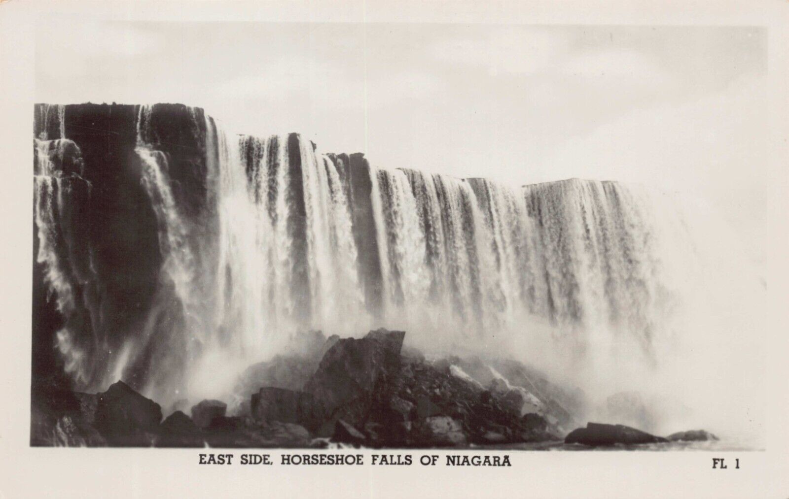 RPPC East Side American Falls Niagara Circa 1928 Vintage Postcard CP374