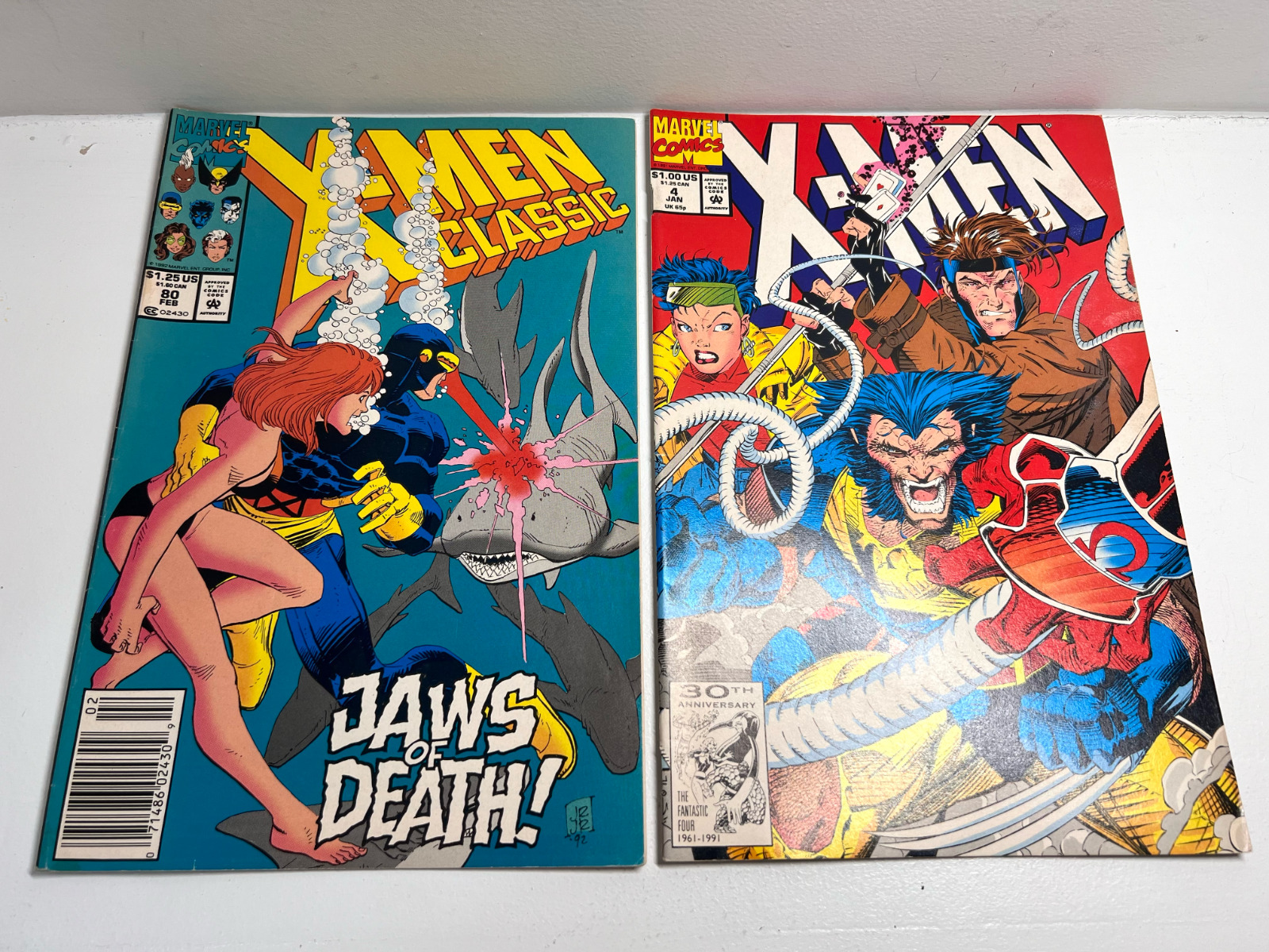 2 Vintage Marvel X-Men Comic Books