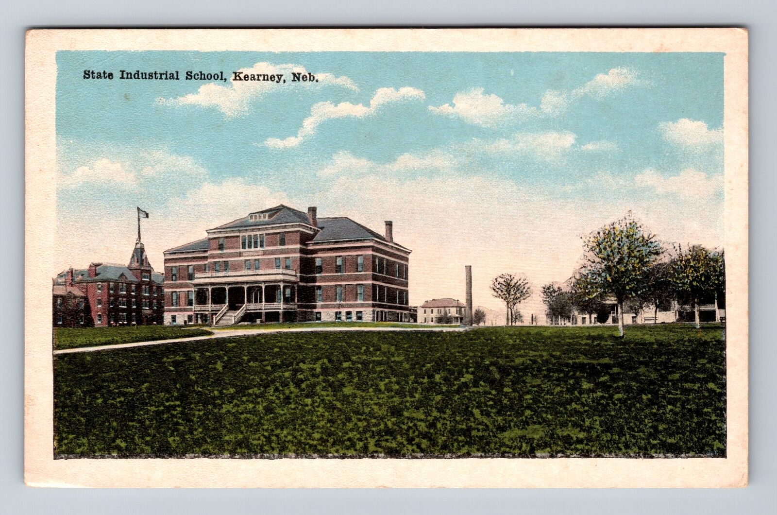 Kearney NE-Nebraska, State Industrial School, Antique, Vintage Postcard