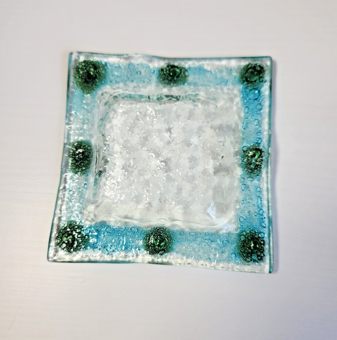 Art Glass Trinket Dish 4.5