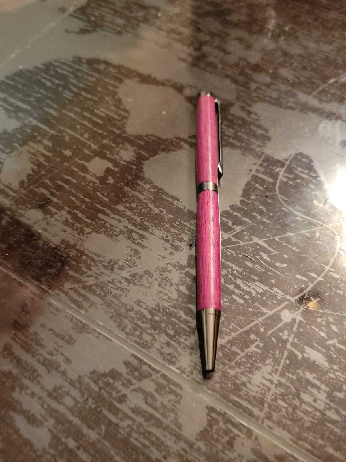 Handcrafted Hand Turned Purple Heart Wood Pen