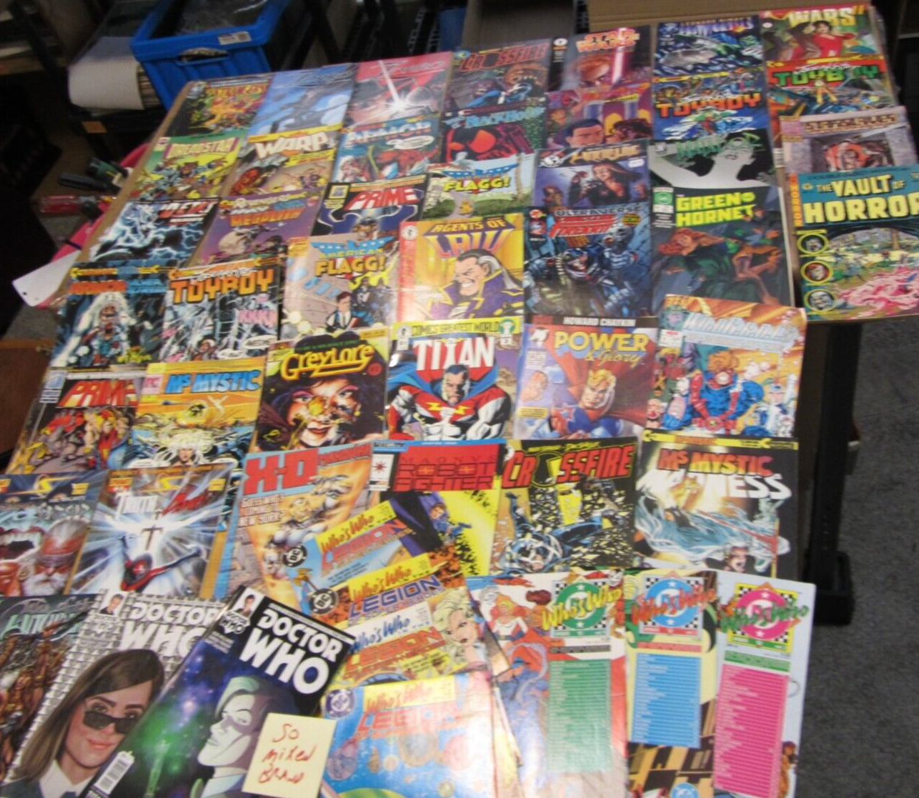 Huge lot 50 comics mixed brands w/ DC Who's Who and more