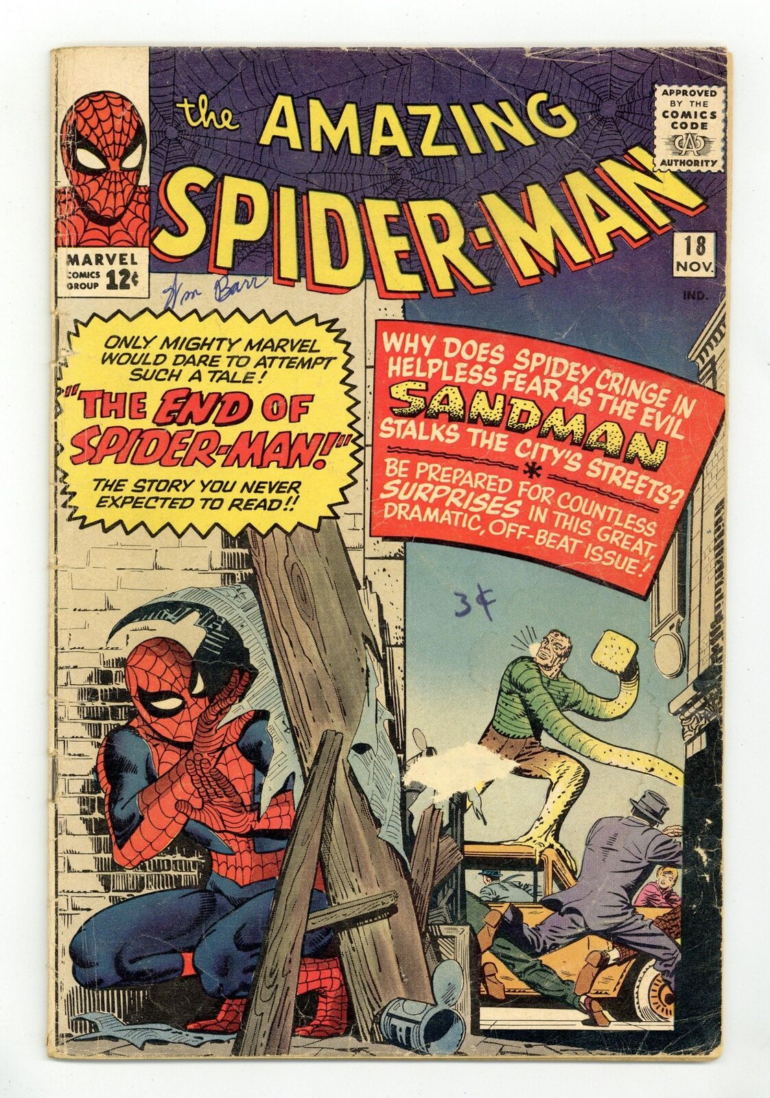 Amazing Spider-Man #18 GD- 1.8 1964