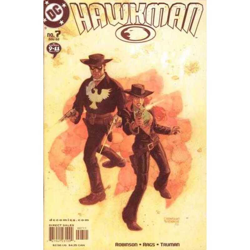 Hawkman #7  - 2002 series DC comics NM+ Full description below [n]