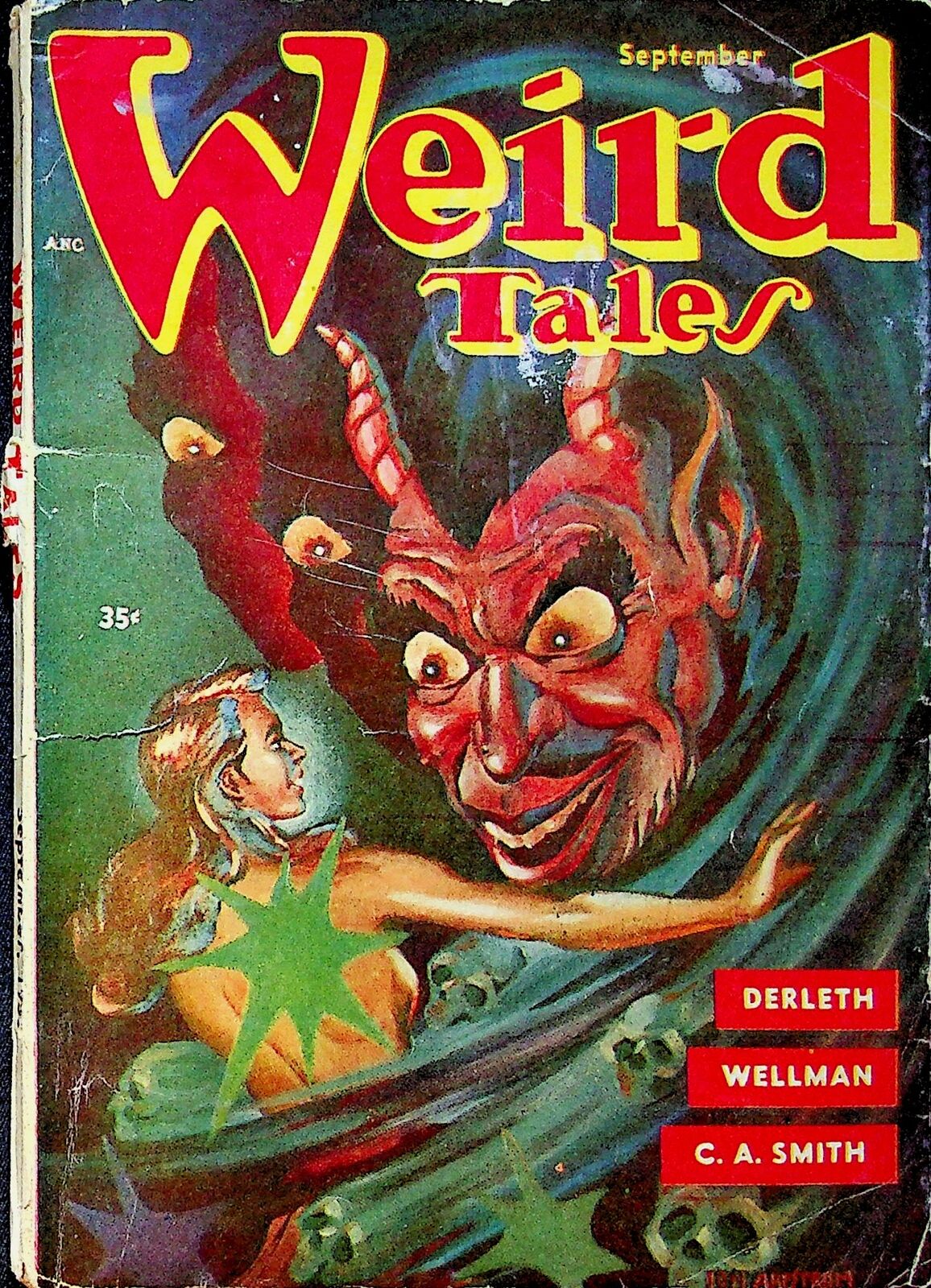 Weird Tales Pulp 1st Series Sep 1953 Vol. 45 #4 VG