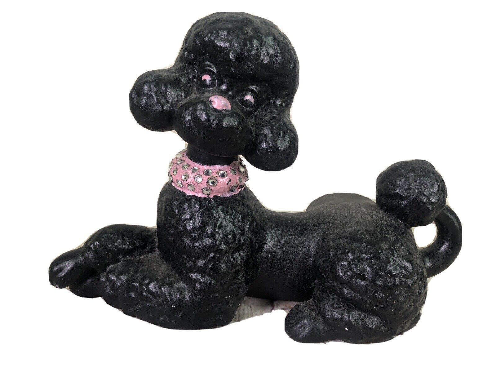 vtg 50's ceramic French Poodle dog mold sculptor mid century modern