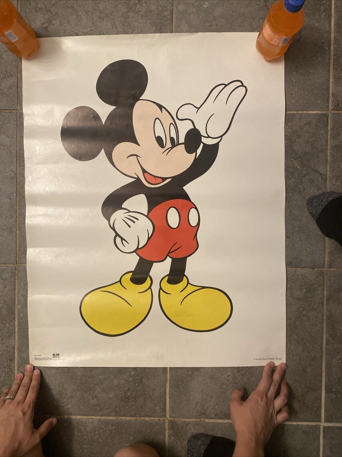Vintage Walt Disney Mickey Mouse Poster  OSP Publishing 