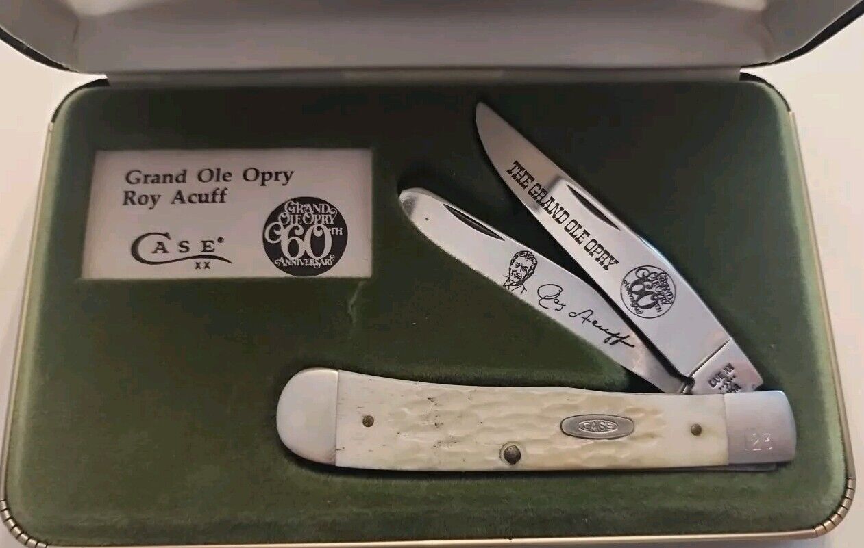 VINTAGE NEW Case XX- 60th Grand Ole Opry Roy Acuff Knife Serial # 123 RARE