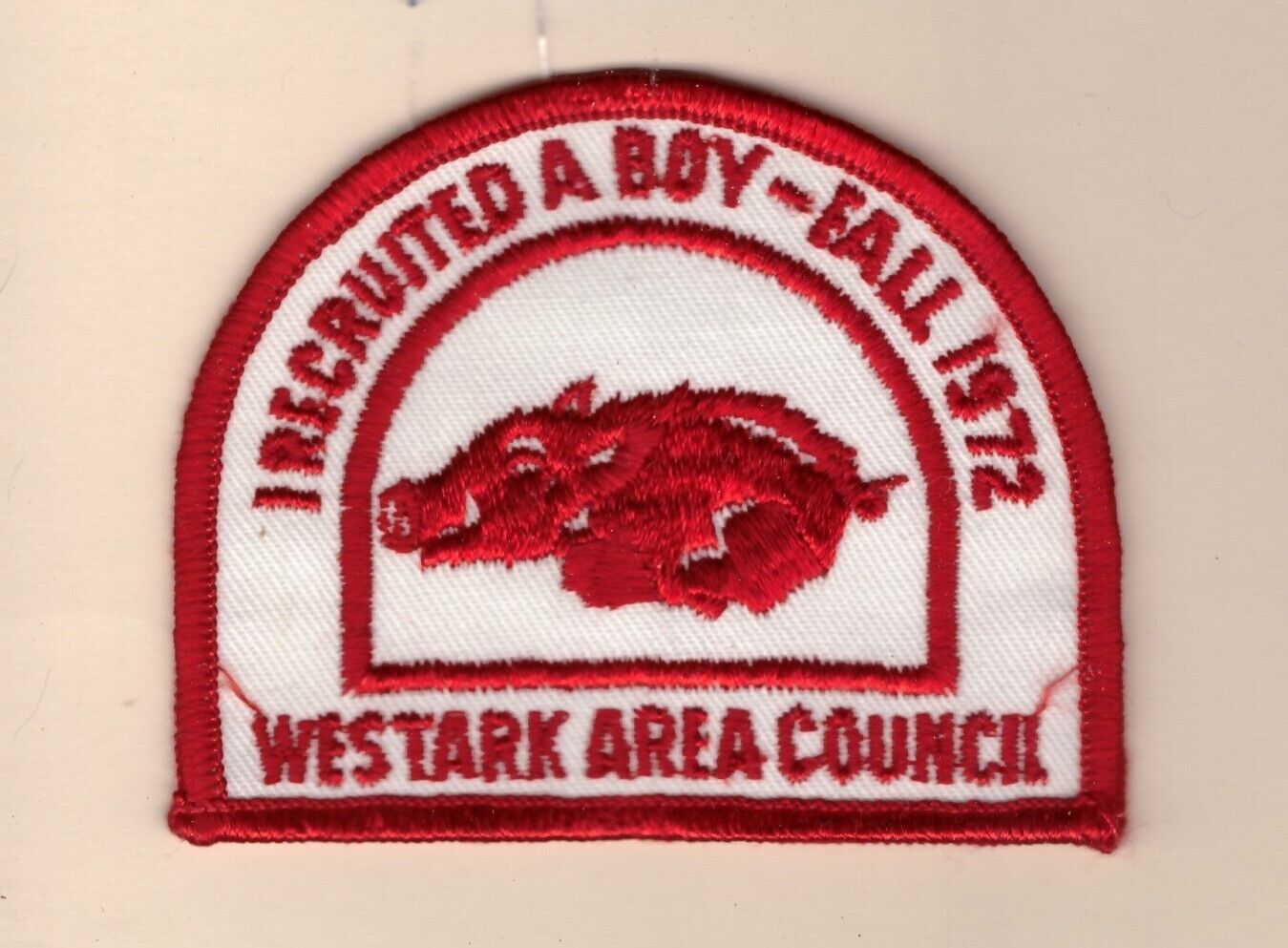 Act Westark Area Council - Mint - 1972  - Recruiter  Razor Hog