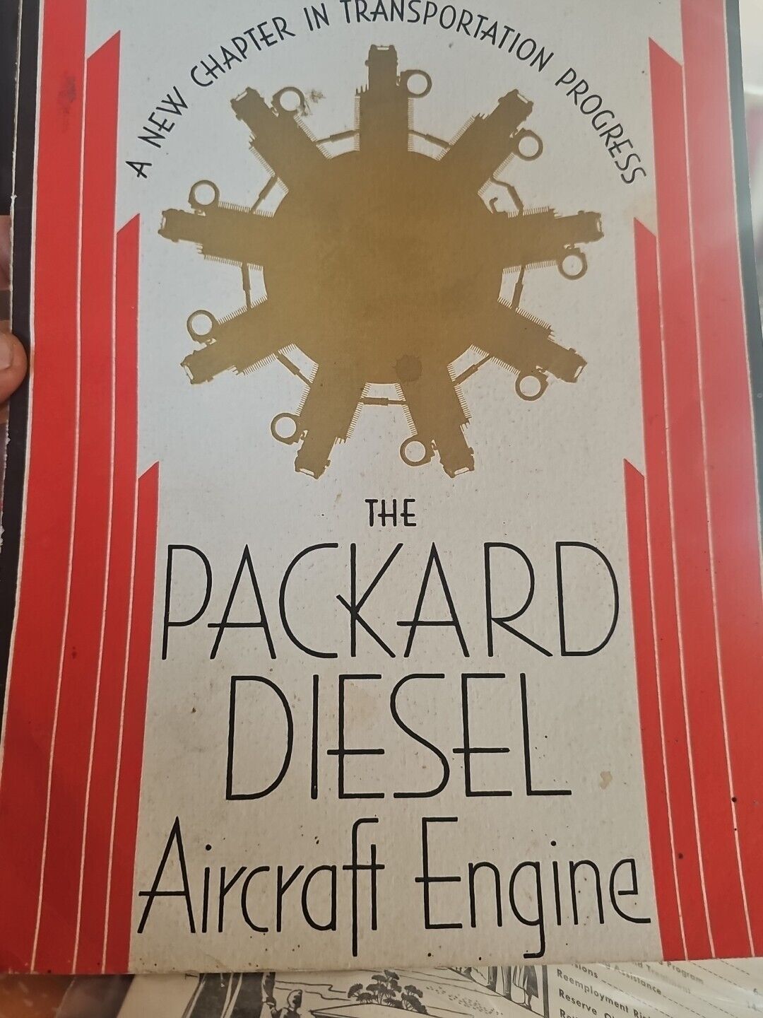 Vintage 1930 Brochure The Packard Diesel Aircraft Engine