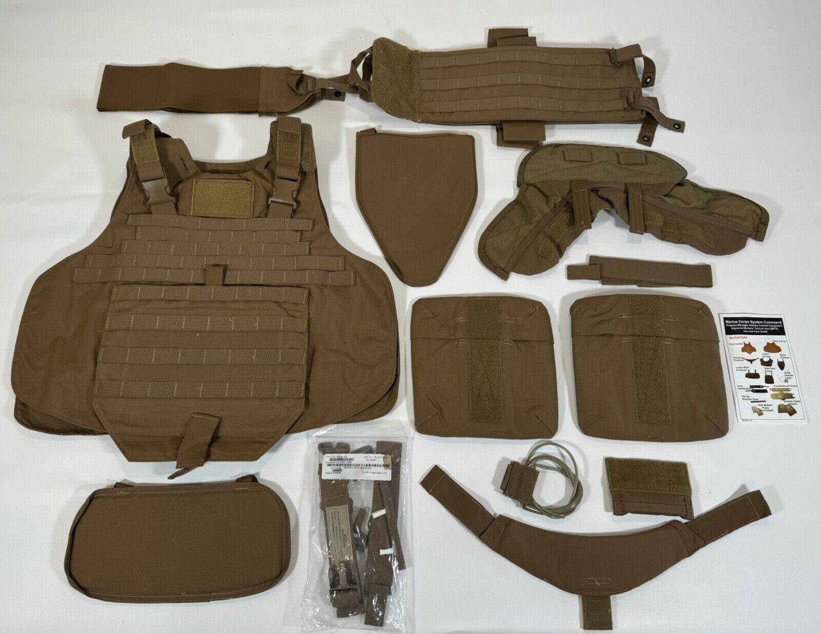 New USMC IMTV Modular Tactical Vest Plate Carrier Vest w/Soft Inserts Medium