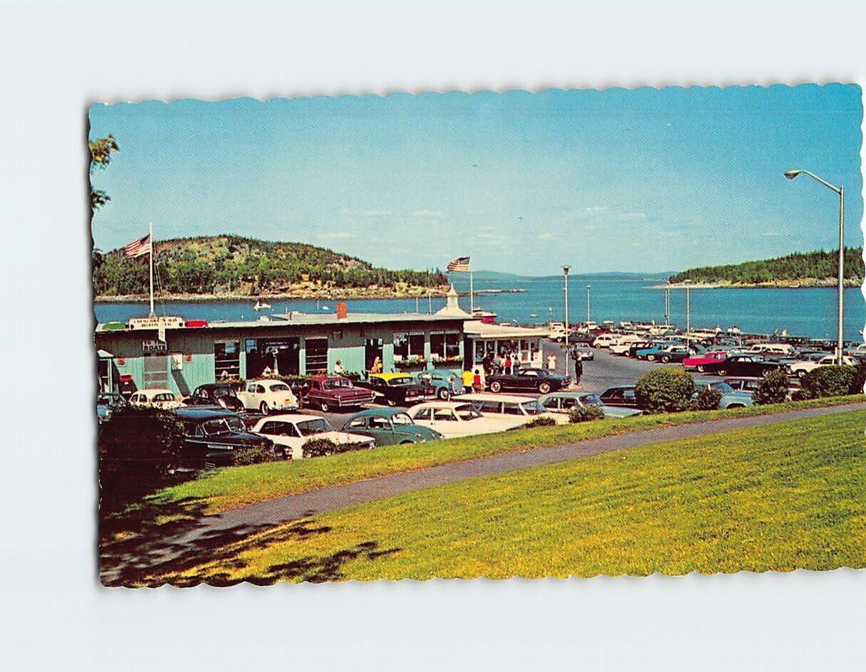 Postcard Frenchman's Bay Pier Bar Harbor Maine USA