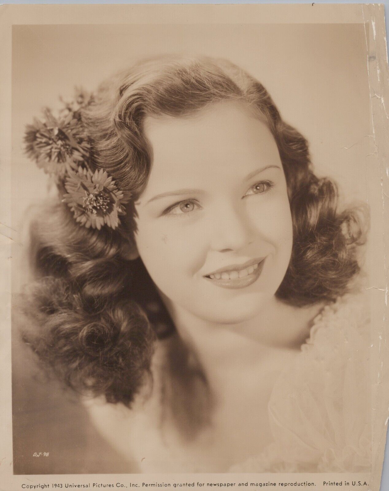 Gloria Jean (1943) 🎬⭐ Original Vintage - Lovely Portrait Iconic Photo K 277