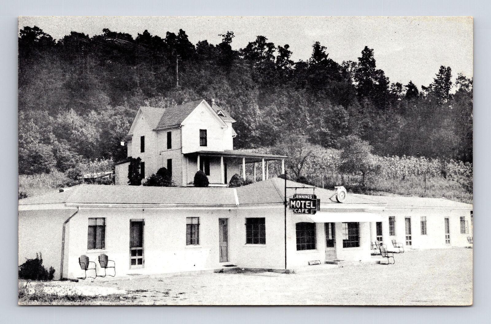 Jennings Motel & Café 6mi South of Cumberland Gap National Park Tenn TN Postcard