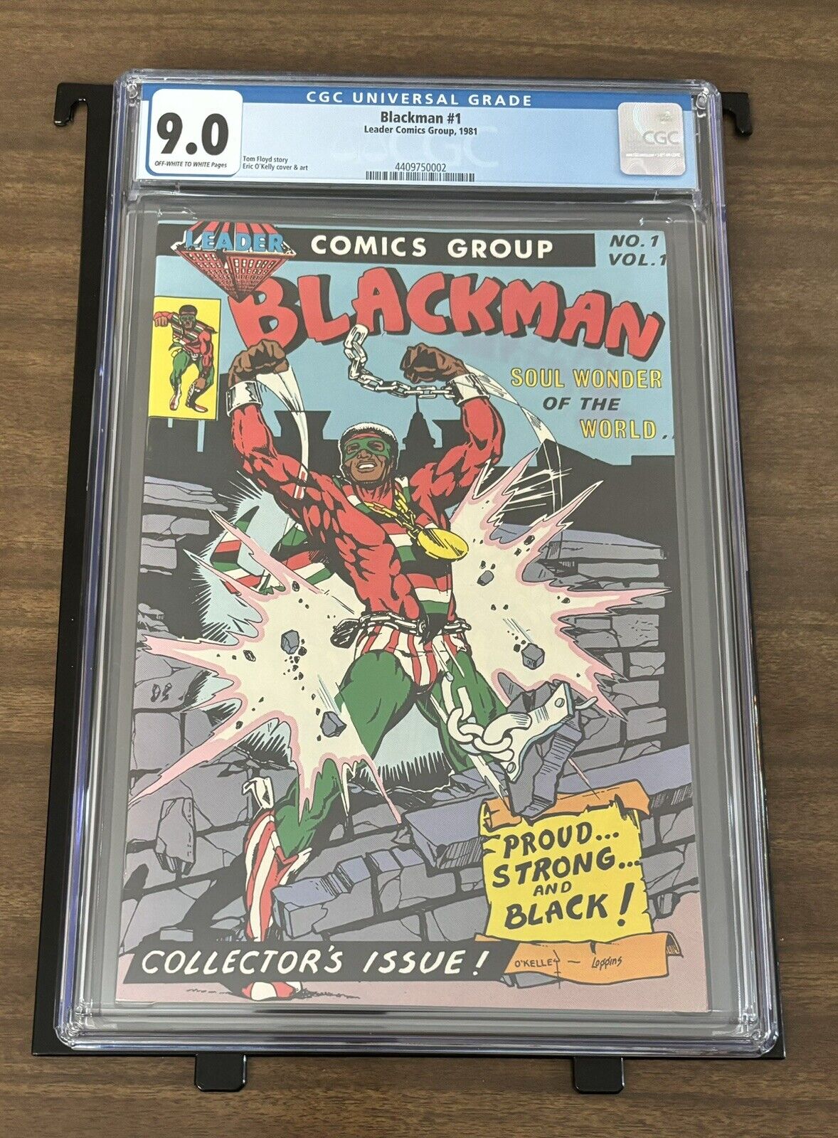 HIGHGRADE BLACKMAN #1 CGC 9.0 Leader Comics Group Uncirculated COLLECTOR'S ISSUE