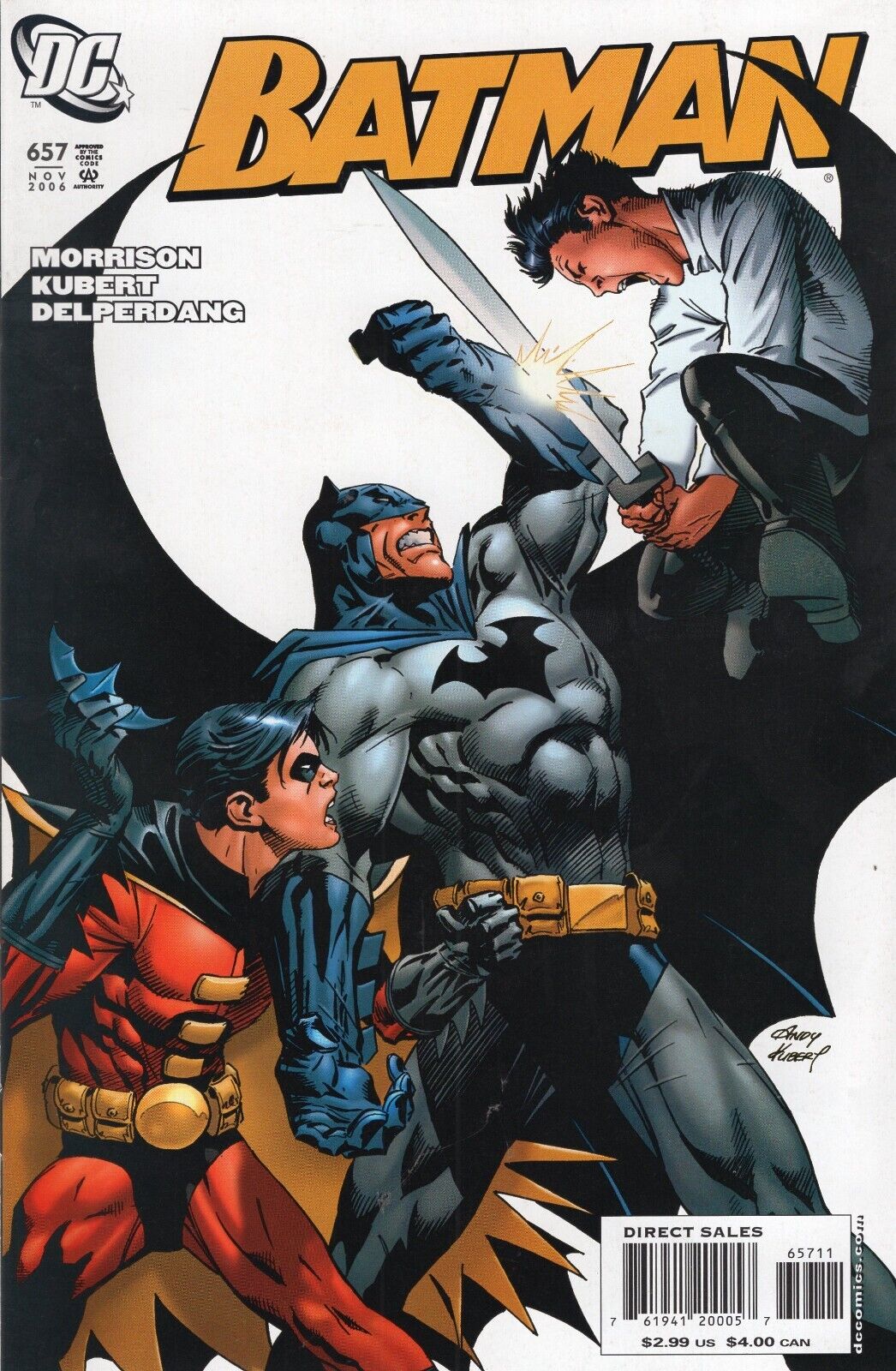 Batman #657 DC 2006 Grant Morrison 1st Cover Appearance Damian Wayne Robin VF