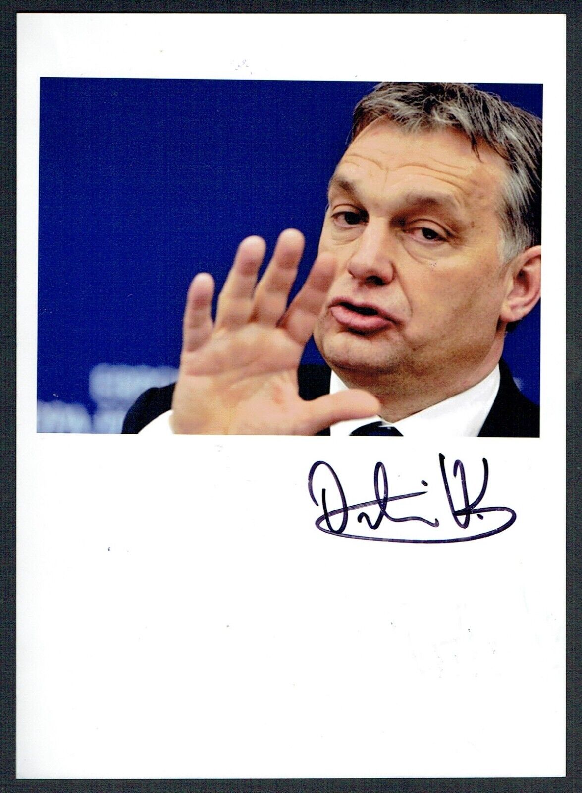Viktor Orban Signed Photograph (Rare) - Hungary