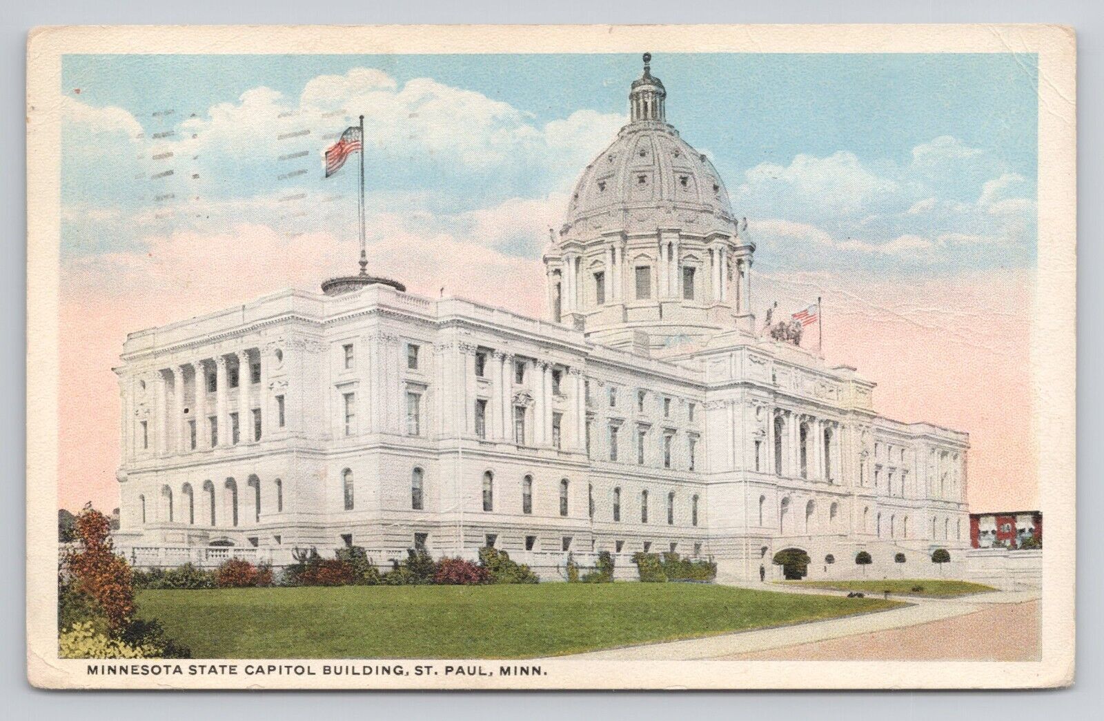 Postcard Minnesota State Capitol Building St Paul Minnesota 1915