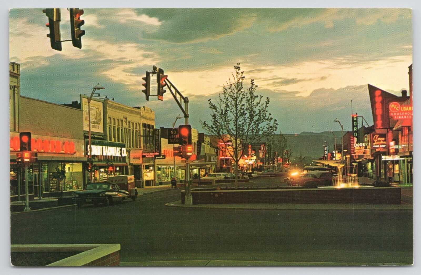 Grand Junction Colorado Main Street Chrome Postcard