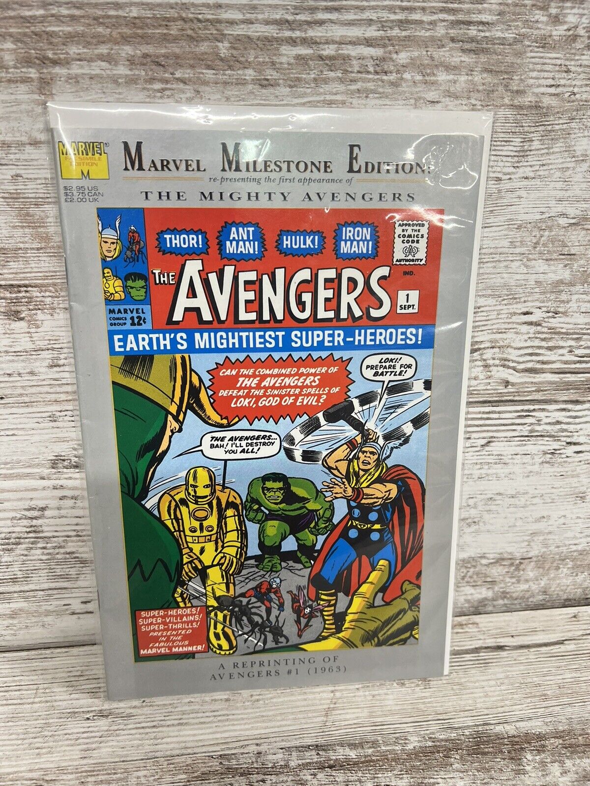 Marvel Milestone Edition Avengers 1 VF Reprint Stan Lee Jack Kirby Combine Ship.