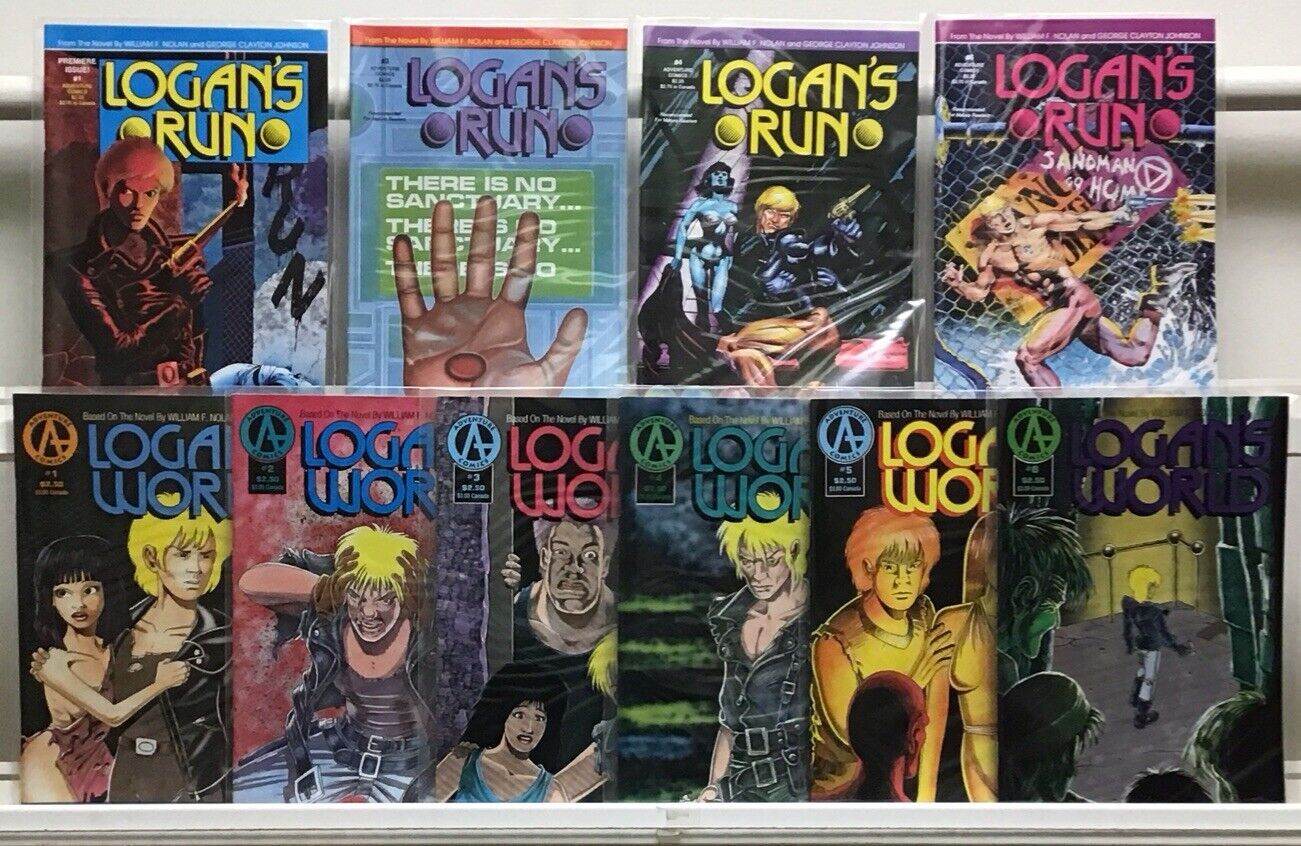 Adventure Comics Logan’s Run 1-6 Missing 2 & 5; Logan’s World 1-6 Complete