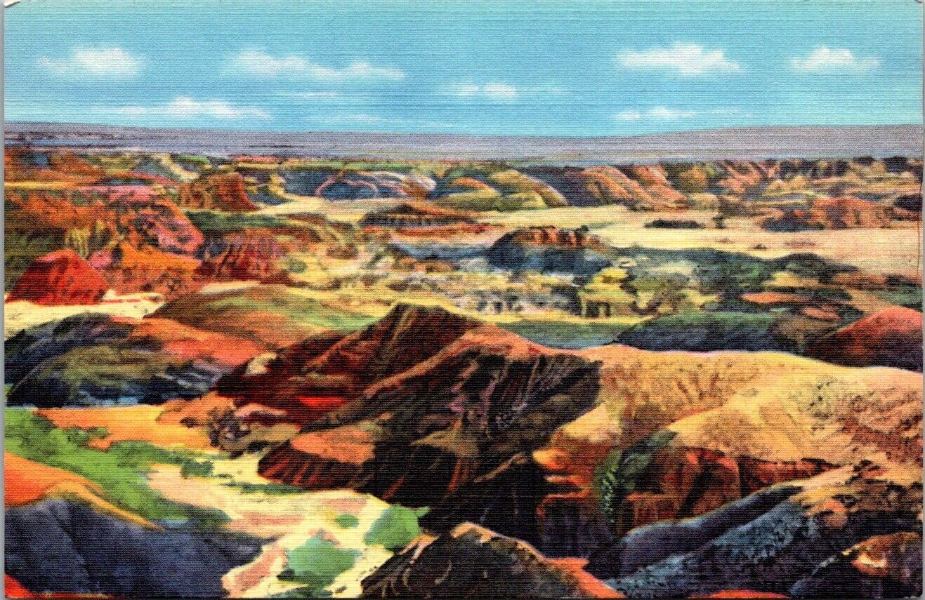 AZ Arizona The Painted Desert Antique Vintage Linen Postcard Unposted V1