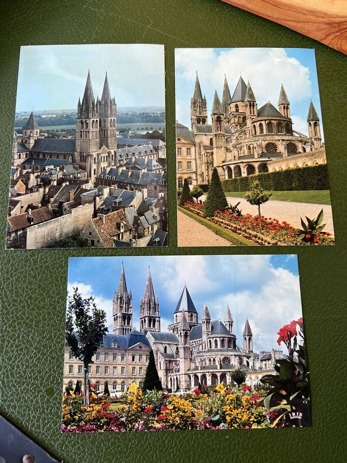 Set of 3 Vintage Postcards from Caen, France - Unposted