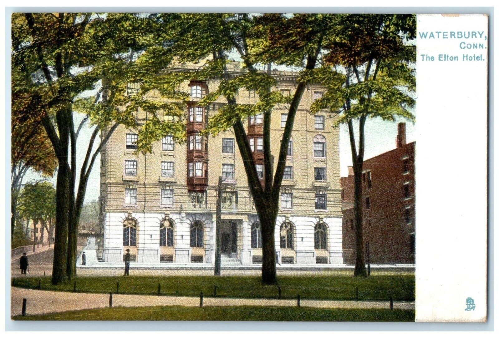 c1905 The Elton Hotel Building Waterbury Connecticut CT Tuck's Antique Postcard