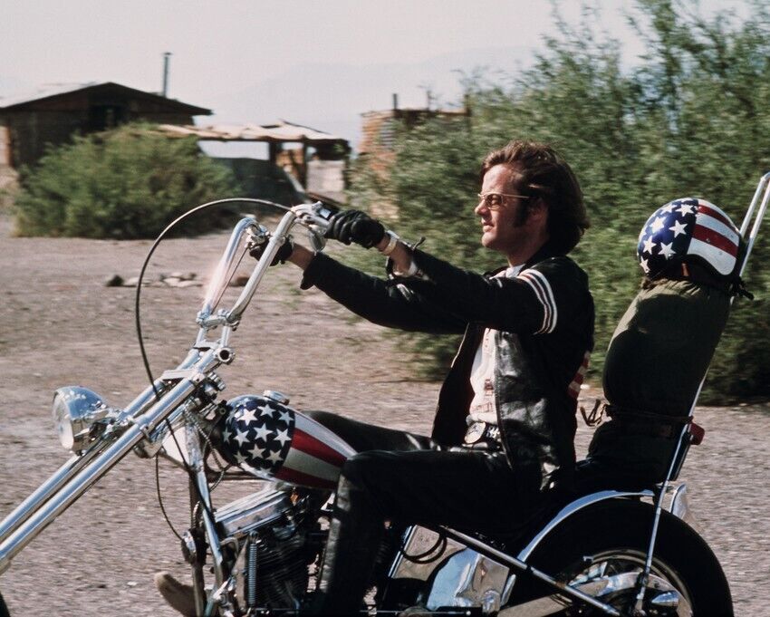 Peter Fonda Easy Rider On Motorbike Print 24x36 inch Poster
