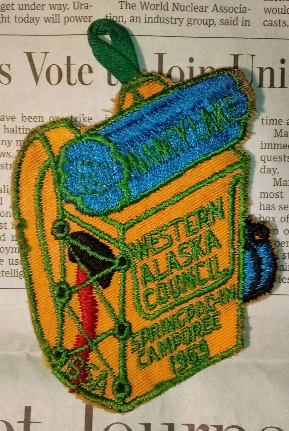Boy Scouts of America Western Alaska Council 1969 Patch