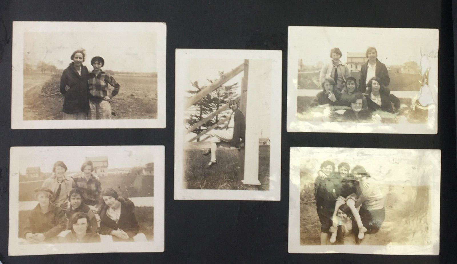 Lot of 5 Vintage 1920s Teenager Photographs