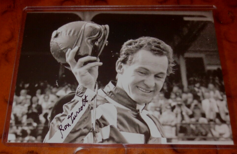 Ron Turcotte horse race jockey signed autographed photo Triple Crown Secretariat