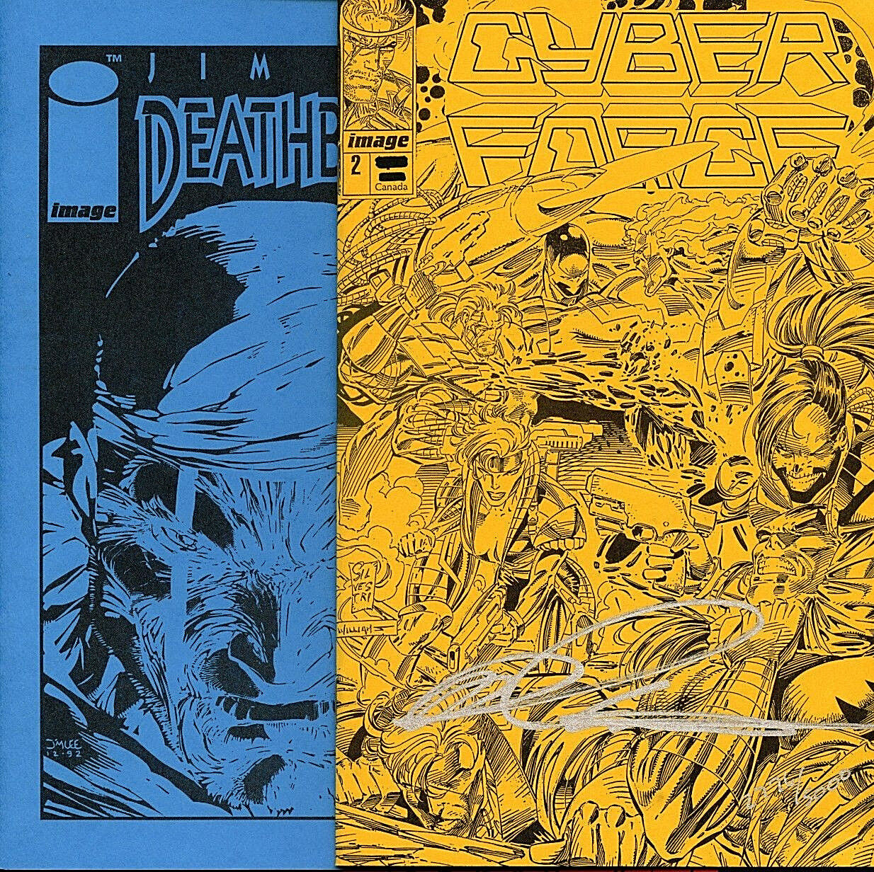 1993 LTD Deathblow and Cyberforce Ashcans COA Image Comics A1H33