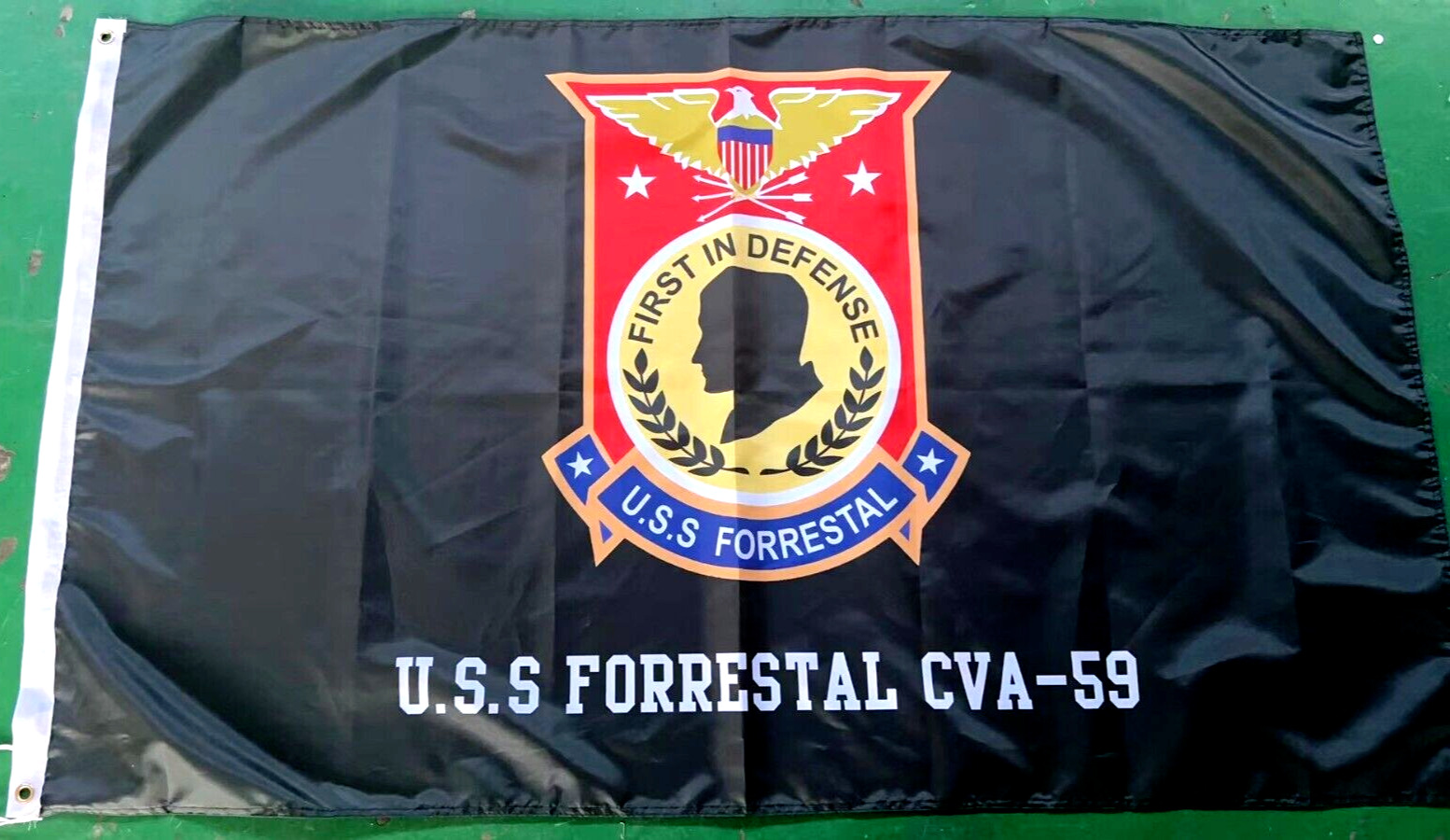 USN U.S.S Forrestal CVA-59 CV-59 AVT-59 3x5 ft Flag Banner