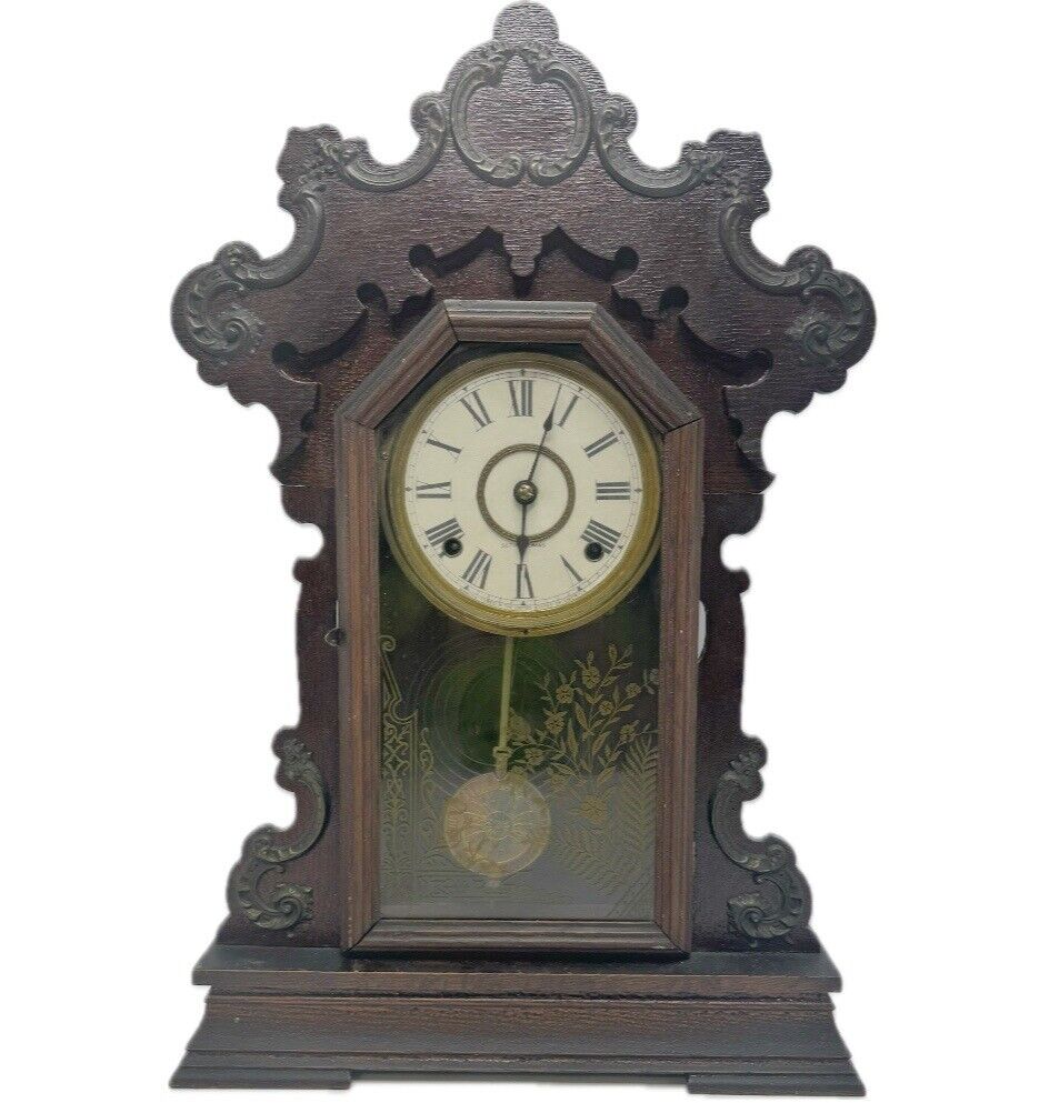 Antique Seth Thomas Kitchen Mantle ￼ Gingerbread Clock Excellent Condition