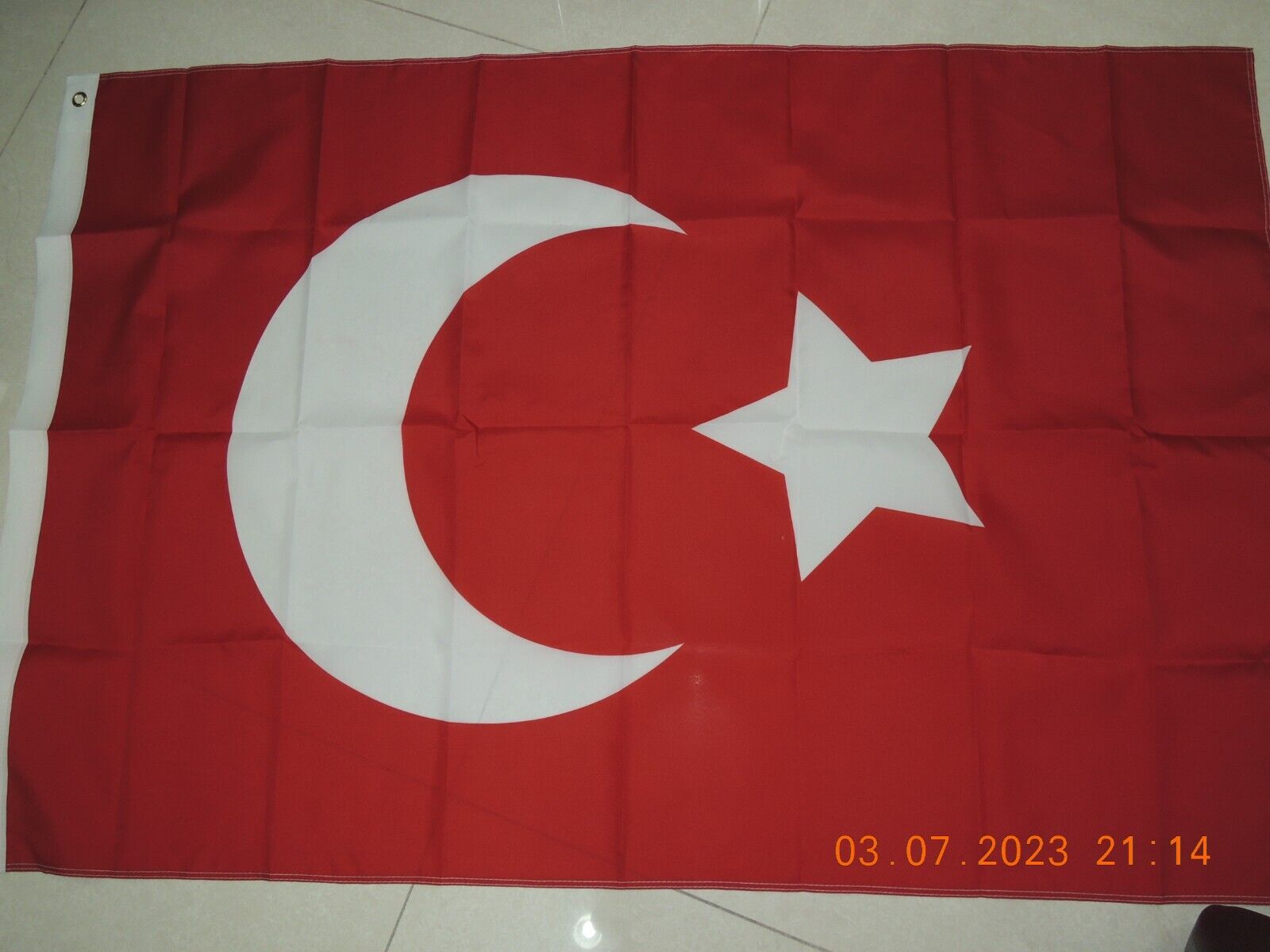 Pre 1922 Ottoman Empire Osmanlı İmparatorluğu Turkey Turkish Red flag Ensign 3X5