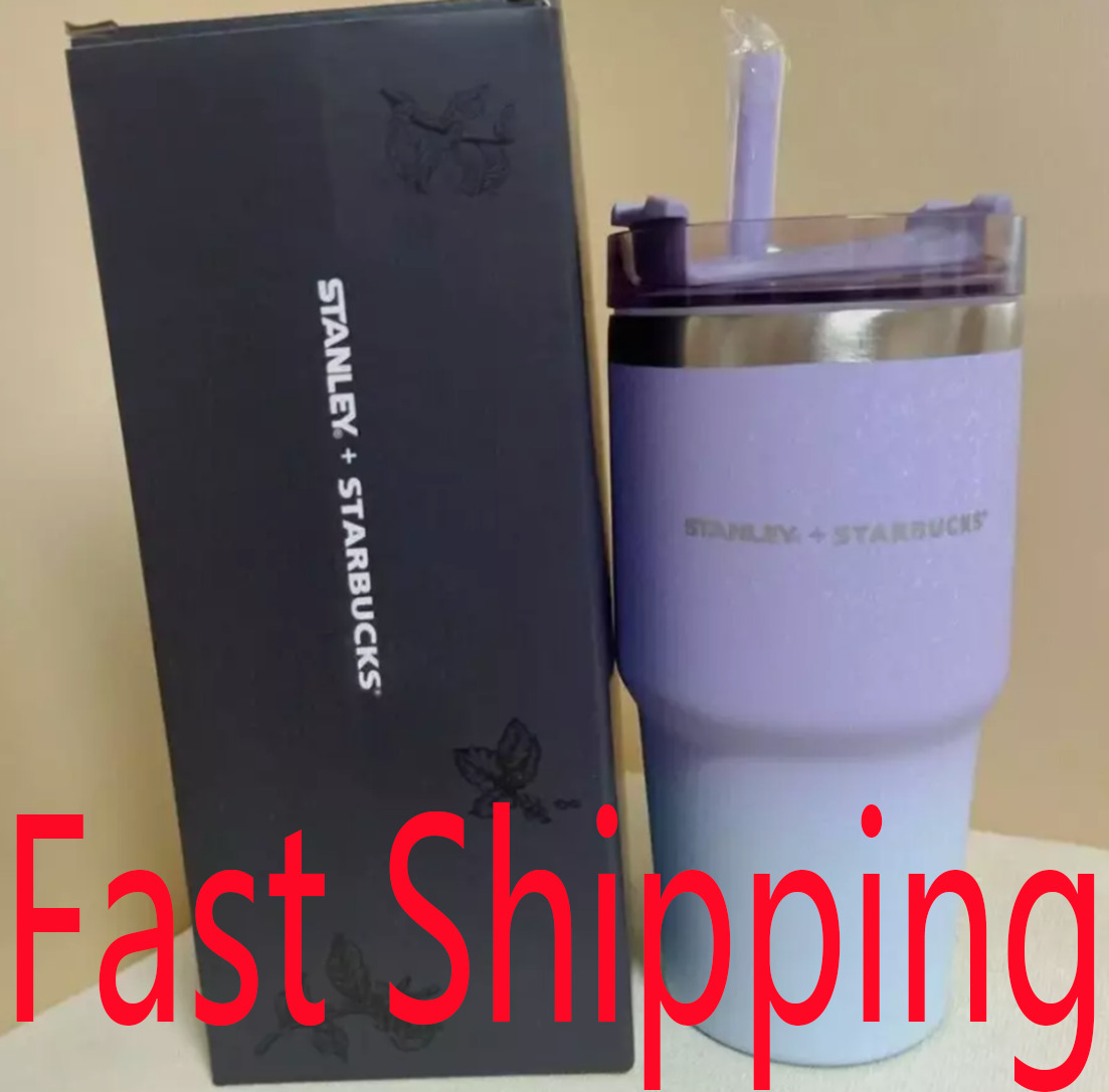 2023 Starbucks Stanley Stainless Steel Vacuum Car Hold Straw Cup NEW