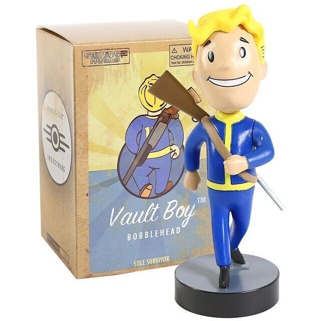 Fallout 4 Vault Boy bobblehead Doll Action Figure Toys Birthday Gift NEW IN BOX