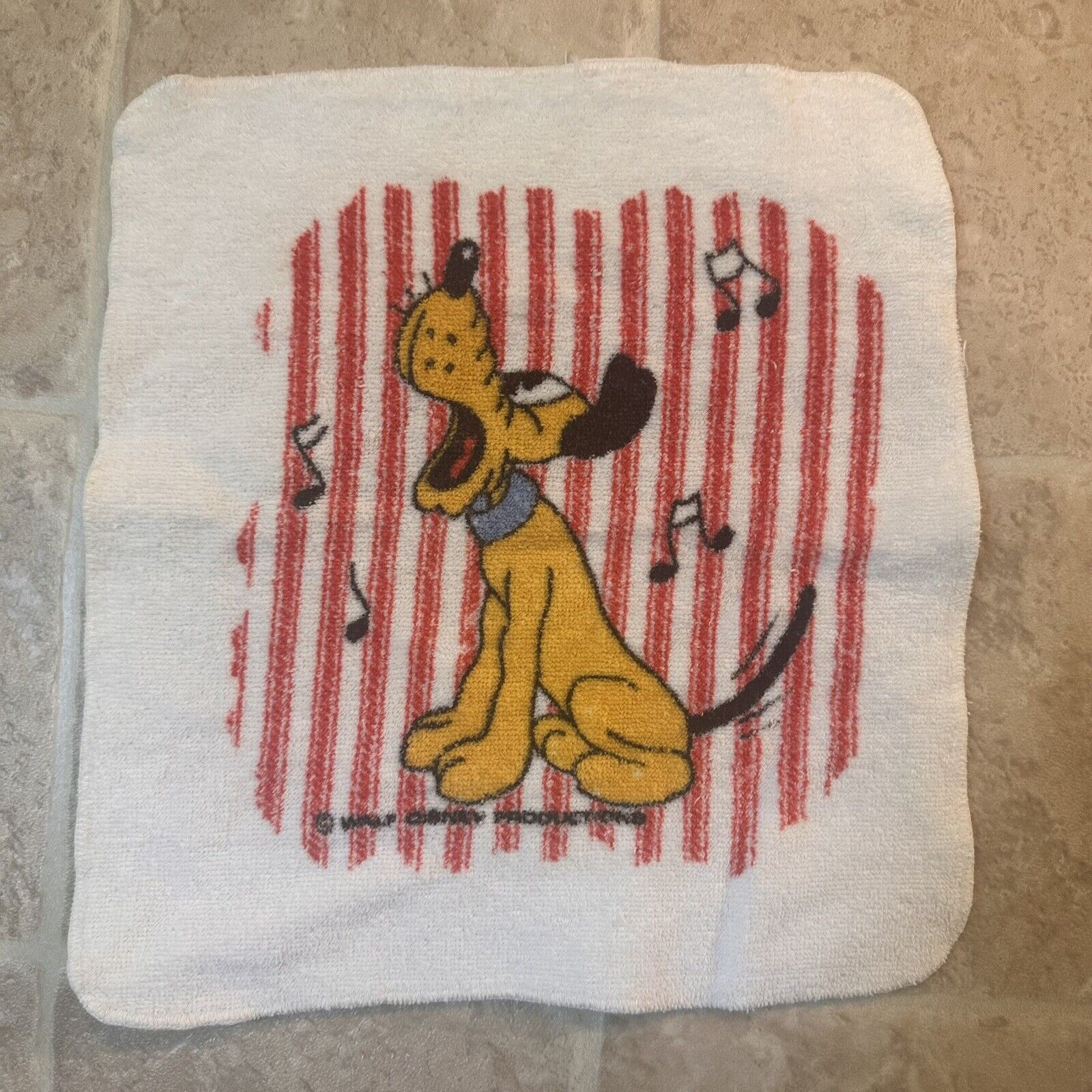 Vintage Pluto Washcloth, WAMSUTTA 100% Cotton SKU B1