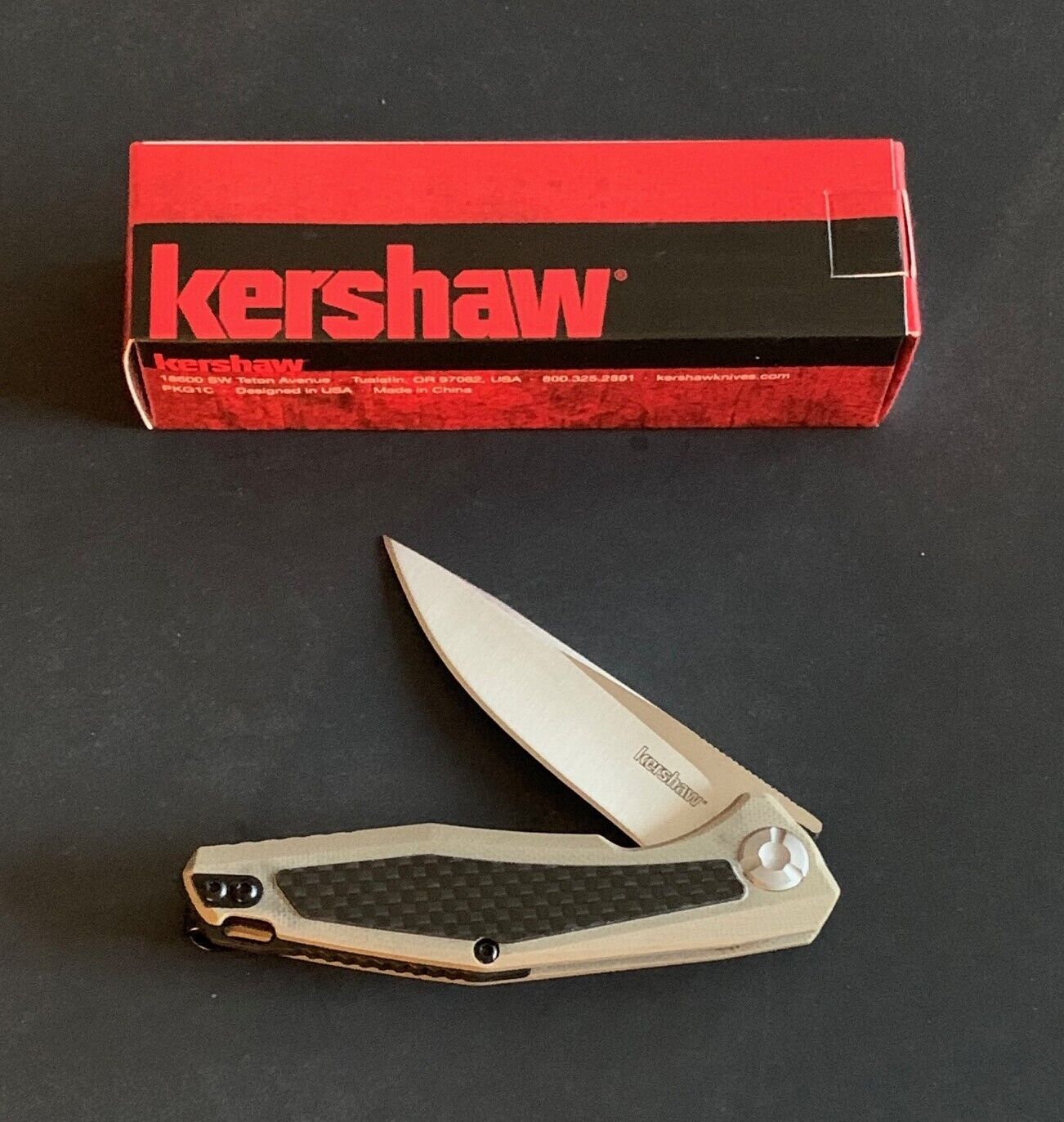Kershaw KS4037Tan Atmos Linerlock Knife