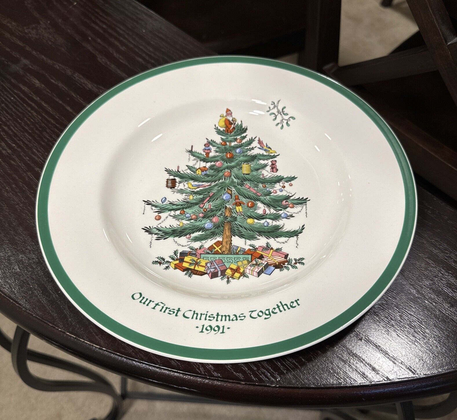 Spode 1991 Our First Christmas Together Plate 10 3/4\
