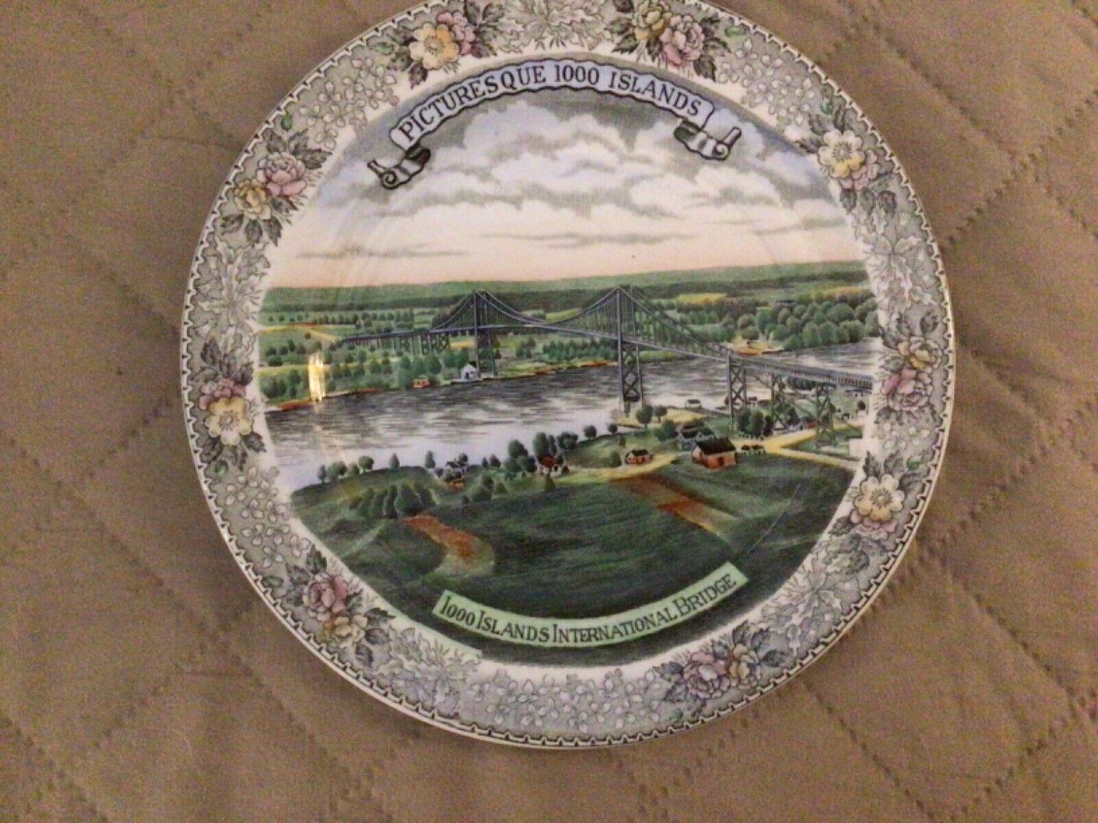 Old English Staffordshire Ware Picturesque 1000 Island International Bridgeplate