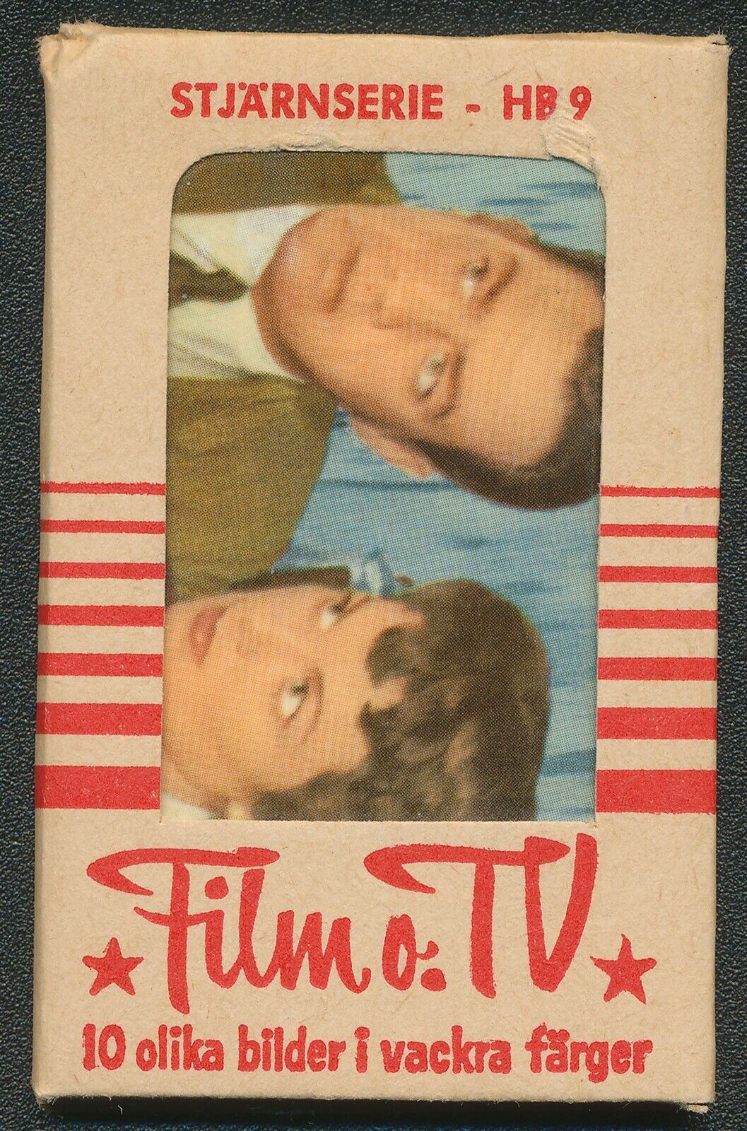 1965 DUTCH GUM TV & FILM STARS UNOPENED HB 9 PACK RAYMOND BURR TOP 10 CARDS