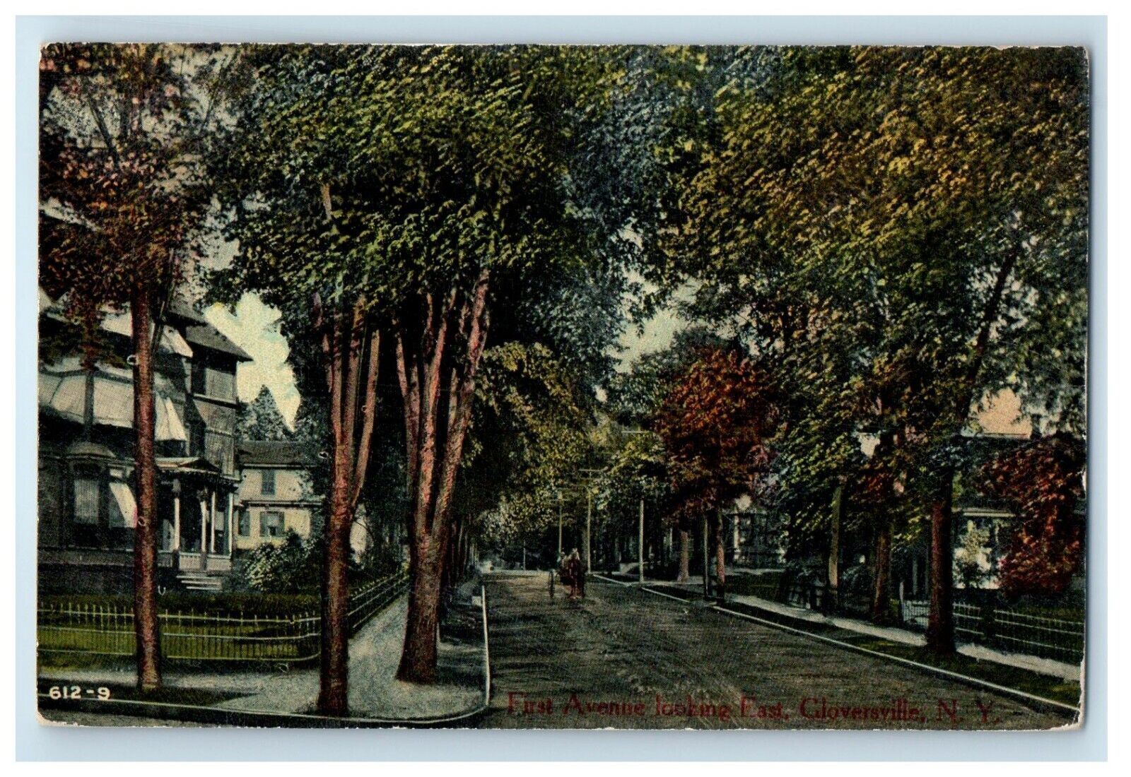 c1910's First Avenue Looking East Gloversville New York NY Antique Postcard