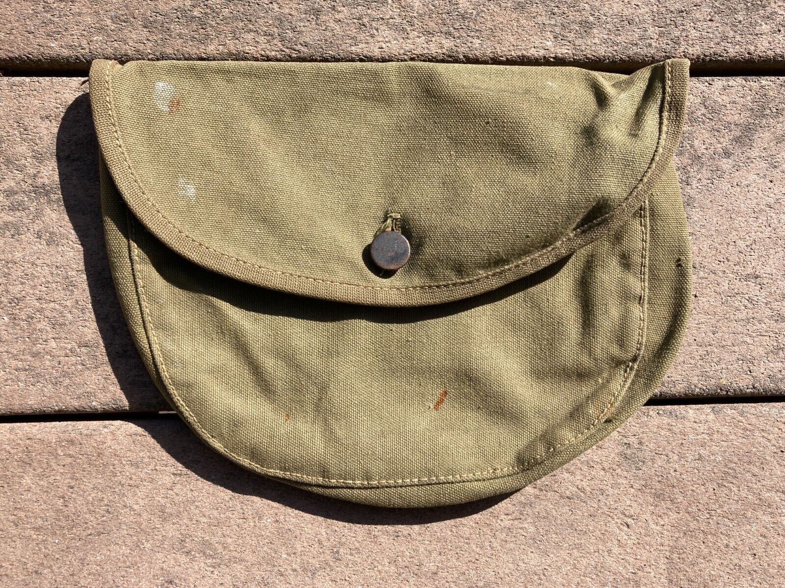 WW1 M1910 US ARMY MILITARY M1910 PEA GREEN MEAT CAN POUCH FIELD GEAR