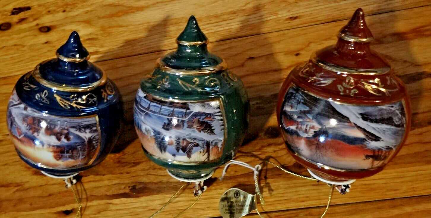 Terry Redlin’s “Holiday Memories” Heirloom Porcelain Ornament Collection